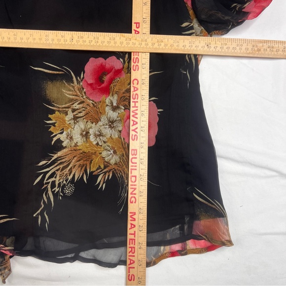 Missoni Silk Flowers Printed Blouse Long Sleeves Sz Large 100% Silk L020125 - Picture 6 of 6